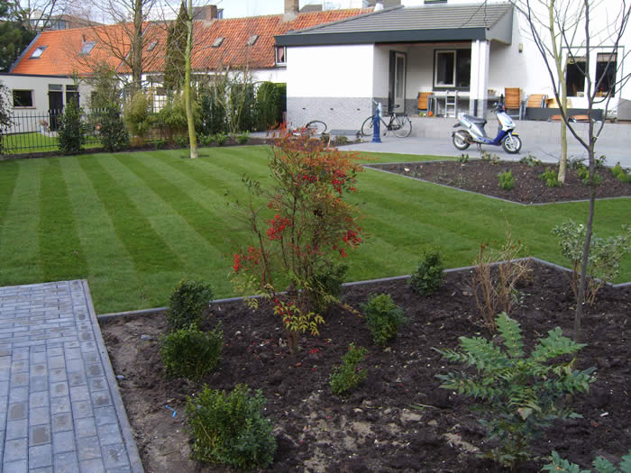 voltooide tuin